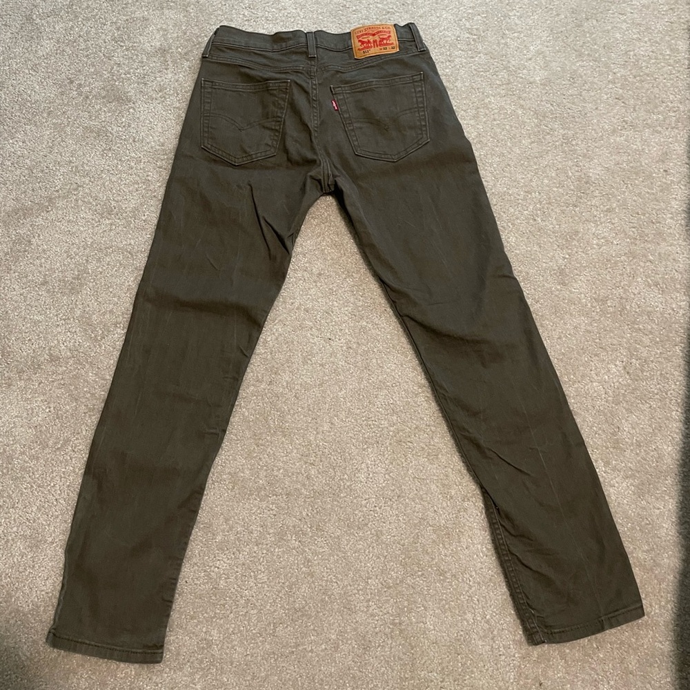 Green Levi Strauss 511 men’s jeans
